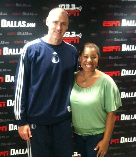 ESPN Dallas Intern with Dallas Mavericks Coach Rick Carlisle